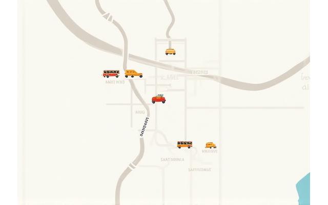 Map showing Little Pepe's frequent stops across Los Angeles