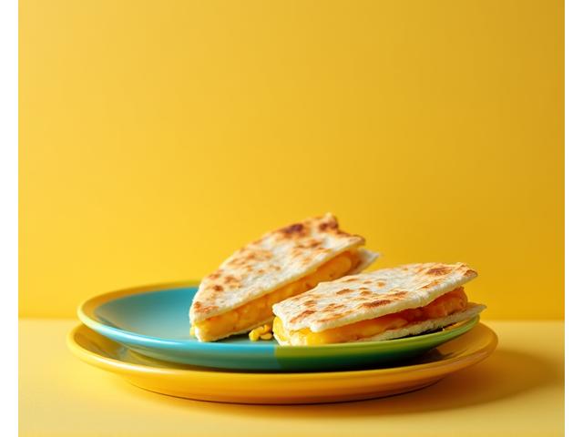 Small, perfectly portioned quesadilla for children.